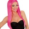 Glamour Pruik Roze -Halloween-Kostuums glamour pruik roze 0