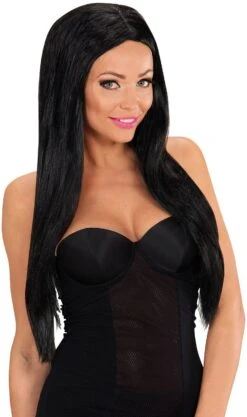 Glamour Pruik Zwart