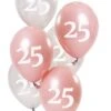 Glossy Pink 25 Jaar Ballonnen 6 Stuks -Halloween-Kostuums glossy pink 25 jaar ballonnen 6 stuks 0
