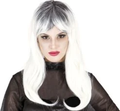 Gothic Lange Pruik Wit