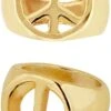 Gouden Hippie Peace Ring -Halloween-Kostuums gouden hippie peace ring 0