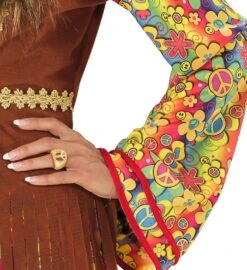 Gouden Hippie Peace Ring -Halloween-Kostuums gouden hippie peace ring 3