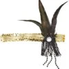 Gouden Pailletten Flapper Hoofdband 1 Gouden Pailletten Flapper Hoofdband -Halloween-Kostuums gouden pailletten flapper hoofdband 0