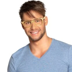 Gouden Party Bril 3x -Halloween-Kostuums gouden party bril 3x 3