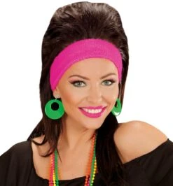Groene 80s Ring Oorbellen -Halloween-Kostuums groene 80s ring oorbellen 1
