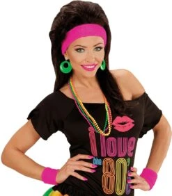 Groene 80s Ring Oorbellen -Halloween-Kostuums groene 80s ring oorbellen 2