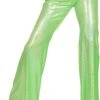 Groene Holografische Disco Broek -Halloween-Kostuums groene holografische disco broek 0