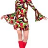 Groovy 70s Jurkje Dames -Halloween-Kostuums groovy 70s jurkje dames 0