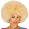 Grote Blonde Afro Pruik -Halloween-Kostuums grote blonde afro pruik 0