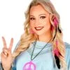 Haarclip Veren Zwart Roze -Halloween-Kostuums haarclip veren zwart roze 0