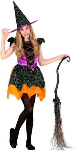 Halloween Heks Jurkje Meisjes -Halloween-Kostuums halloween heks jurkje meisjes 3