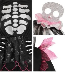 Halloween Skelet Pak Meisjes -Halloween-Kostuums halloween skelet pak meisjes 3