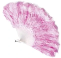 Handwaaier Veren Carnaval Roze -Halloween-Kostuums handwaaier veren carnaval roze 2