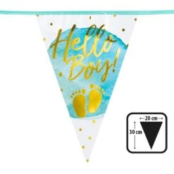 Hello Boy Vlaggenlijn Blauw