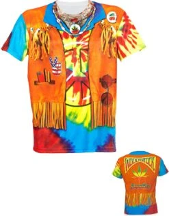 Heren Hippie Shirt -Halloween-Kostuums heren hippie shirt 4