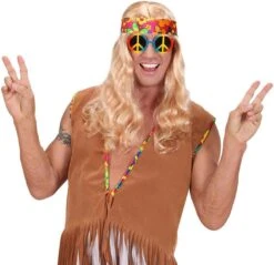Hippie Bril Meerkleurig -Halloween-Kostuums hippie bril meerkleurig 2