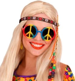 Hippie Bril Meerkleurig -Halloween-Kostuums hippie bril meerkleurig 4