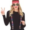 Hippie Hoofdband, Bril En Bretels -Halloween-Kostuums hippie hoofdband bril en bretels 0