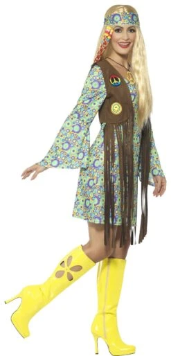 Hippie Jurk Groen -Halloween-Kostuums hippie jurk groen 2