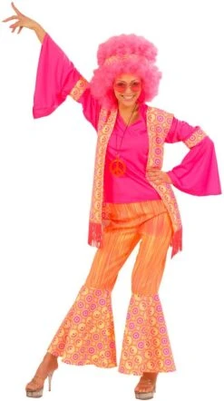 Hippie Kostuum Dames Roze