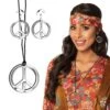 Hippie Peace Ketting En Oorbellen -Halloween-Kostuums hippie peace ketting en oorbellen 0