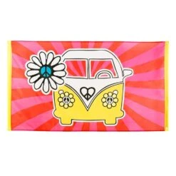 Hippie Thema Vlag