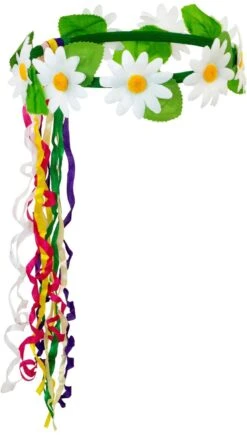 Hippies Hoofdband Met Lintjes -Halloween-Kostuums hippies hoofdband met lintjes 3