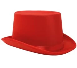 Hoge Hoed Luxe Rood -Halloween-Kostuums hoge hoed luxe rood 2