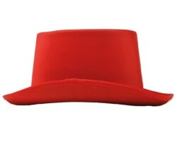 Hoge Hoed Luxe Rood -Halloween-Kostuums hoge hoed luxe rood 3