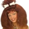 Holbewoonster Pruik Met Bot Bruin -Halloween-Kostuums holbewoonster pruik met bot bruin 0