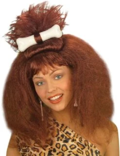 Holbewoonster Pruik Met Bot Bruin