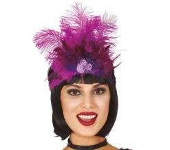 Hoofdband Met Paarse Veren