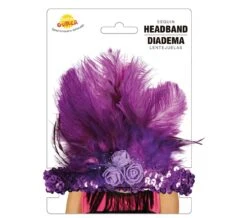 Hoofdband Met Paarse Veren -Halloween-Kostuums hoofdband met paarse veren 2