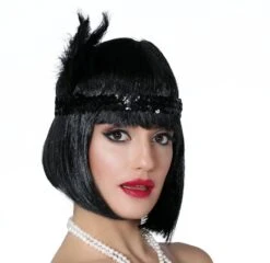 Hoofdband Zwart Pailletten