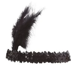 Hoofdband Zwart Pailletten -Halloween-Kostuums hoofdband zwart pailletten 2