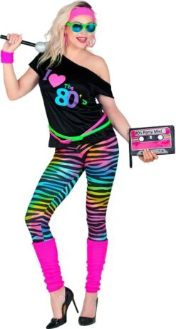 I Love The 80s Outfit Dames -Halloween-Kostuums i love the 80s outfit dames 1