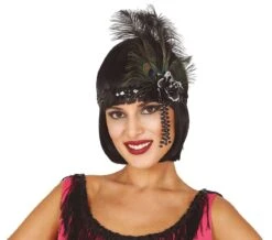 Jaren 20 Haarband Met Pauwenveer