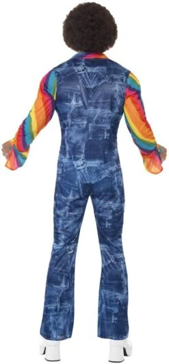 Jaren 70 Blauw Disco Outfit -Halloween-Kostuums jaren 70 blauw disco outfit 1