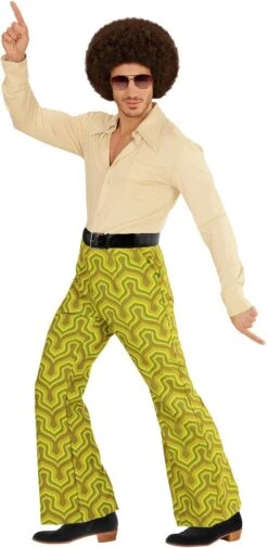 Jaren 70 Broek Groen -Halloween-Kostuums jaren 70 broek groen 1