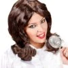 Jaren 70 Dames Pruik Bruin -Halloween-Kostuums jaren 70 dames pruik bruin 0