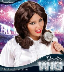 Jaren 70 Dames Pruik Bruin -Halloween-Kostuums jaren 70 dames pruik bruin 2