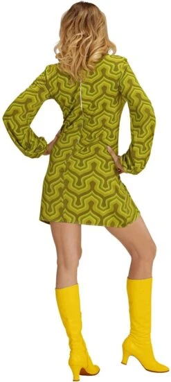Jaren 70 Jurk Groen -Halloween-Kostuums jaren 70 jurk groen 2