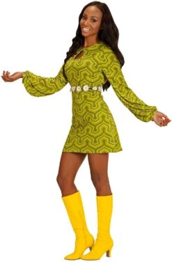 Jaren 70 Jurk Groen -Halloween-Kostuums jaren 70 jurk groen 3