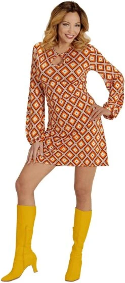 Jaren 70 Retro Jurk -Halloween-Kostuums jaren 70 retro jurk 1