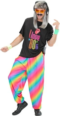 Jaren 80 Disco Broek Regenboog -Halloween-Kostuums jaren 80 disco broek regenboog 2