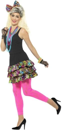 Jaren 80 Feestbeest Dames Pakje -Halloween-Kostuums jaren 80 feestbeest dames pakje 2