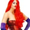 Jessica Rabbit Pruik Rood -Halloween-Kostuums jessica rabbit pruik rood 0