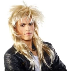 Johnny Rocker Pruik Blond -Halloween-Kostuums johnny rocker pruik blond 3