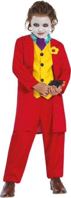 Jongens Joker Kostuum Rood