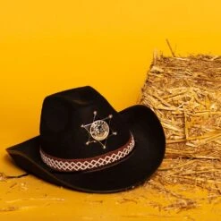 Junior Sheriff Hoed Zwart -Halloween-Kostuums junior sheriff hoed zwart 2